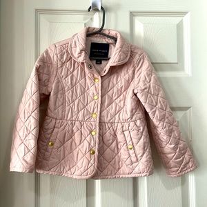 Like new, dusty pink/champagne color, Janie and Jack toddler coat, size 3 to 4